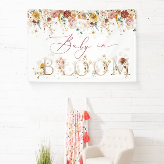 Baby in Bloom Backdrop Banner (Insitu)