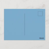 Baby In Bloom Blauwe Bloemige Baby Shower Briefkaart (Achterkant)