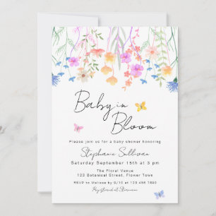 Baby In Bloom Bloemen Baby Shower Kaart