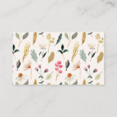 Baby in Bloom Bloemen Meisje Baby shower Informatiekaartje (Achterkant)