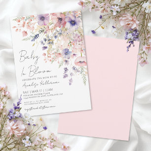 Baby In Bloom Bloemen Meisje Baby Shower Kaart