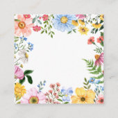 Baby in Bloom | Bloemenboeken voor Baby shower Informatiekaartje (Achterkant)