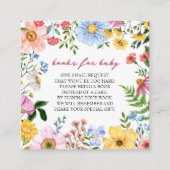 Baby in Bloom | Bloemenboeken voor Baby shower Informatiekaartje (Voorkant)
