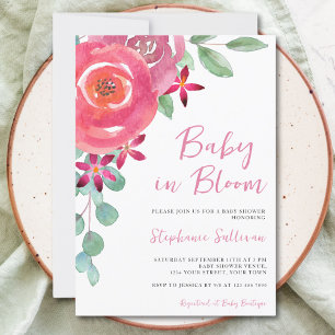 Baby In Bloom Bloemenmeisje Baby Shower Kaart