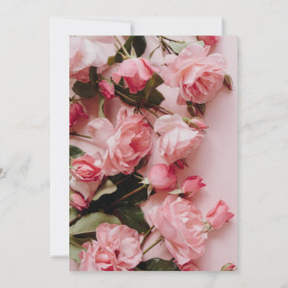 Baby in Bloom bloemenroze meisje baby shower Kaart