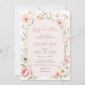 Baby In Bloom Bloemige Baby Shower Kaart