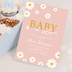 Baby In Bloom, Bloemige Margriet, Meisjes Baby Sho Kaart