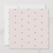 Baby in bloom bloemige roze baby shower kaart (Achterkant)