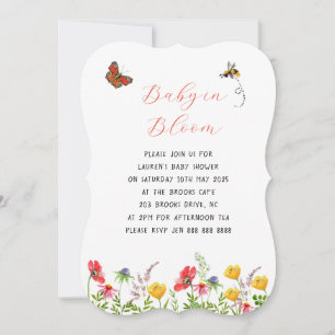 Baby in Bloom Bloemrijke Tuin Baby Shower Kaart
