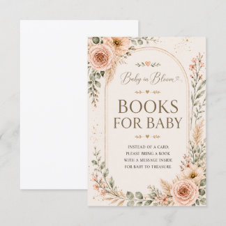 Baby in Bloom Boeken voor Baby Insteekkaart Bedankkaart