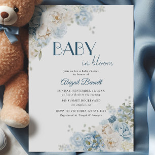 Baby in Bloom Boheem Bloem Baby Shower Kaart