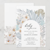 baby in bloom bohemian floral baby shower nodig (Voorkant / Achterkant)