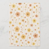 Baby In Bloom Boho Baby Shower  Kaart (Achterkant)