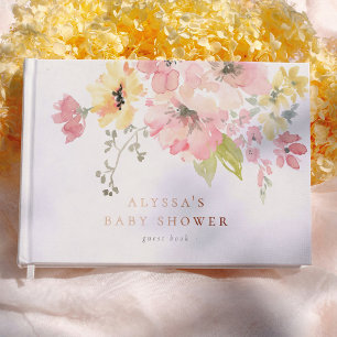 Baby in Bloom Boho Bloemen Meisje Baby Shower Gastenboek