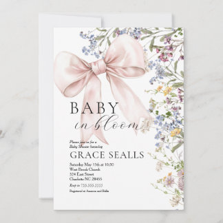 baby in Bloom boog Baby shower Uitnodiging
