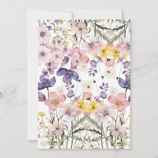 baby in Bloom boog Baby shower Uitnodiging (Achterkant)