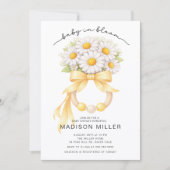 Baby in Bloom Daisy Baby Shower Invitation (Devant)
