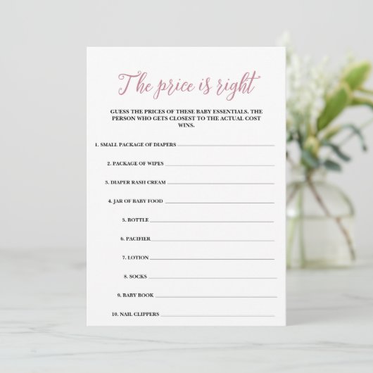 Baby in Bloom De prijs is het juiste spel Programma (Staand voorkant)