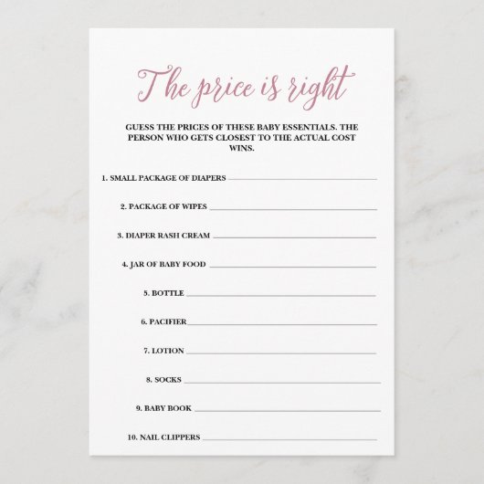 Baby in Bloom De prijs is het juiste spel Programma (Voorkant)