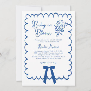 Baby in Bloom Doodle Baby Shower Uitnodiging