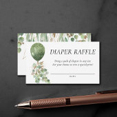 Baby in Bloom | Eucalyptus ballon luier reling Informatiekaartje