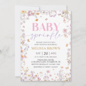 Baby in Bloom Fleur sauvage Baby shower Invitation (Devant)