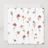 Baby in Bloom Fleur sauvage Baby shower Invitation (Dos)