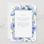 Baby in Bloom Fleur sauvage Baby shower Invitation (Dos)