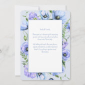 Baby in Bloom Fleur sauvage Baby shower Invitation (Dos)