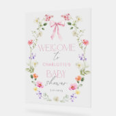 Baby in Bloom Fleur sauvage Bow Baby shower Bienve (Angle)