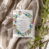 Baby In Bloom Fleur sauvage Invitation Baby shower