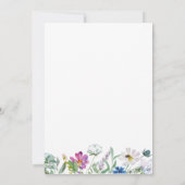 Baby In Bloom Fleur sauvage Invitation Baby shower (Dos)