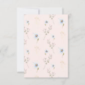 Baby In Bloom Fleur sauvage Merci Baby shower (Dos)