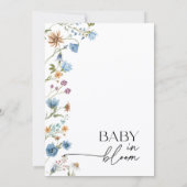Baby in Bloom Floral Baby Shower Invitation (Dos)