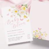 Baby in Bloom Floral Baby shower Kaart