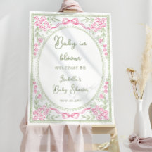 Baby in Bloom Floral Baby Shower Welcome