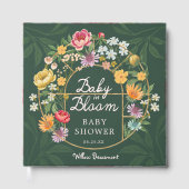Baby in Bloom Floral Garden Greenhouse Baby shower Gastenboek (Voorkant)