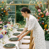 Baby in Bloom Floral Garden Greenhouse Baby shower Papieren Bordje