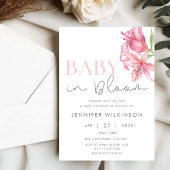 Baby in Bloom Floral Lily Baby shower Kaart