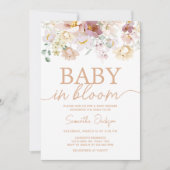 Baby in Bloom Florals Baby shower Kaart (Voorkant)