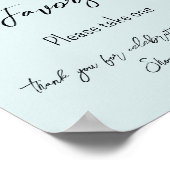 Baby in Bloom Flower Roos Roze Baby shower Favorie Poster (Hoek)