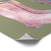 Baby in Bloom Garden Baby shower Affiche de bienve (Coin)