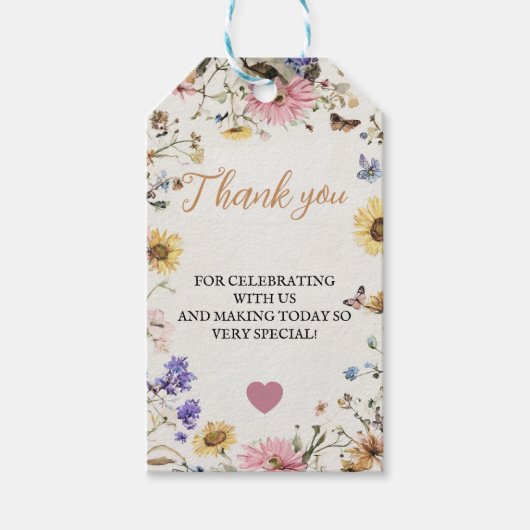 Baby in Bloom Gift Label Cadeaulabel (Voorkant)