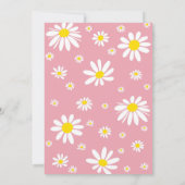 Baby in Bloom Girl Daisy Baby shower Invitation (Dos)