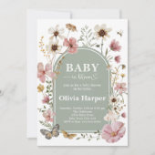 Baby in Bloom Girl Shower Invitation (Devant)