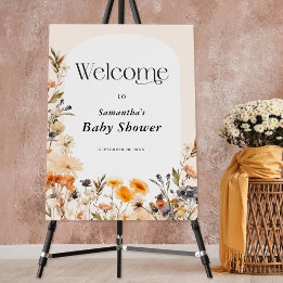 Baby in Bloom Herfst Wilde Bloemen Welkom