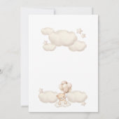 "Baby In Bloom" Invitation Baby shower de l'ours e (Dos)
