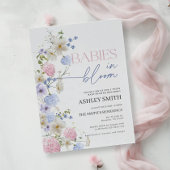 Baby in Bloom Invitation | Baby shower jumeaux