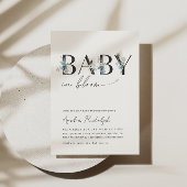 Baby in Bloom Invitation Baby shower minimaliste