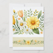 Baby In Bloom - Invitation Florale Baby shower (Dos)